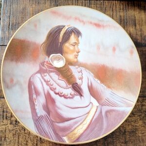 Minnehaha Collector Plate Gregory Perillo Native American Princess Series 1982